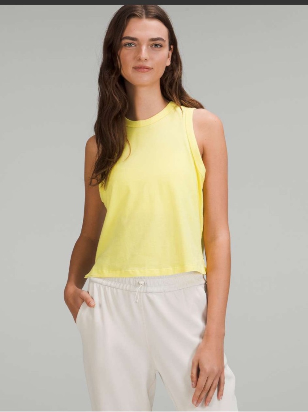 Lululemon Classic Fit Cotton-Linen Blend Tank Top